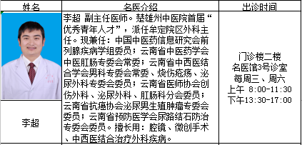 刘尚义最新坐诊时间